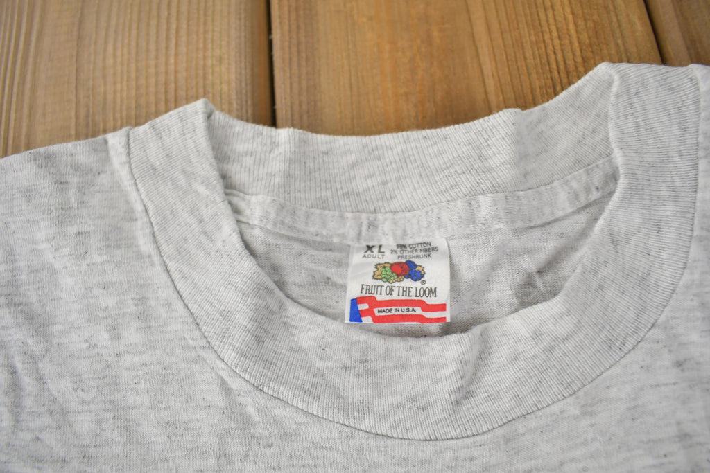 Vintage 1990s Good Luck Shirt Gambling Theme Single Stitch Graphic T Shirt Made In USA