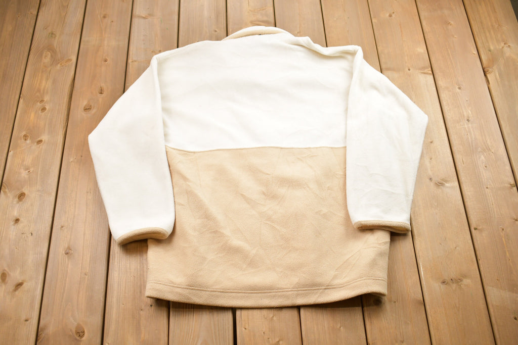 Vintage 1990s Lysespenard Embroidered Fleece Sweater