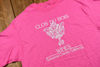 Vintage Early 1990s Paper-Thin Hot Pink Close Du Bois Winery T-Shirt