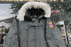 Vintage 1980s United States Army Operation Desert Shield Full Zip Parka Jacket