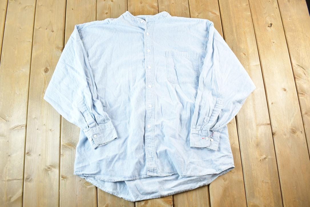 Vintage 1990s Northcrest Striped Button Up Shirt Mens L