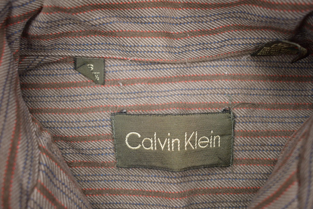 Vintage 1990s Calvin Klein Striped Button Up Shirt