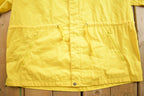 Vintage 1980s Blank Yellow Windbreaker Jacket