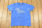 Vintage 1980s Bald Eagle Distressed Graphic T-Shirt Men's Medium