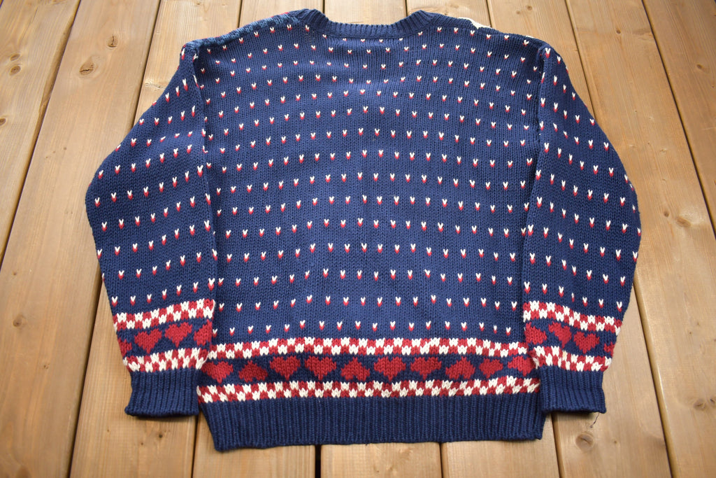 Vintage 1990s USA Button Up Knit Sweater