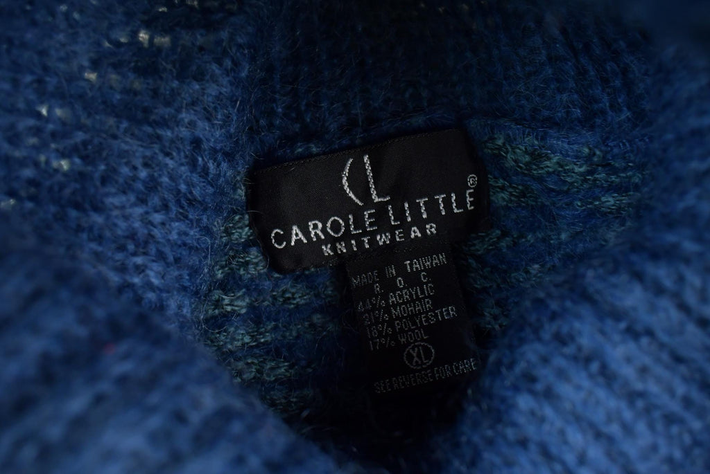 Vintage 1990s Carole Little Knit TurtleNeck Sweater