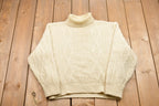 Vintage Cable Knit Turtleneck Sweater