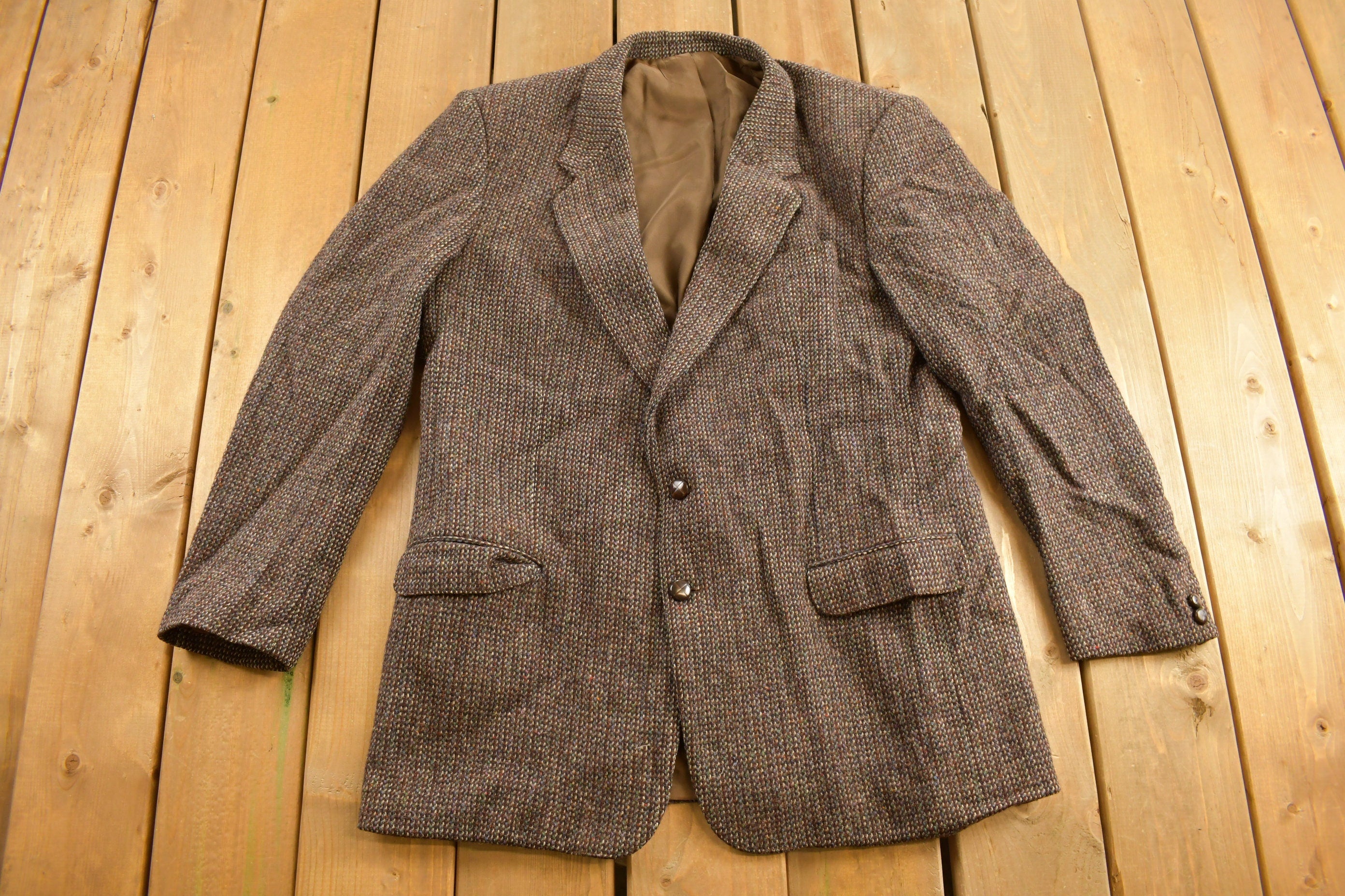 Vintage 1990s Wool Blazer Jacket