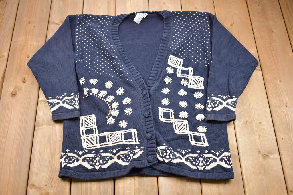 Vintage 1990s Leonard Woman Knitted Cardigan