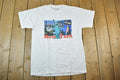 Vintage 2000 New York Twin Towers Statue Of Liberty Souvenir Single Stitch Graphic Print T-Shirt