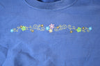 Vintage 1990s Artisans Mini Floral Print Crewneck