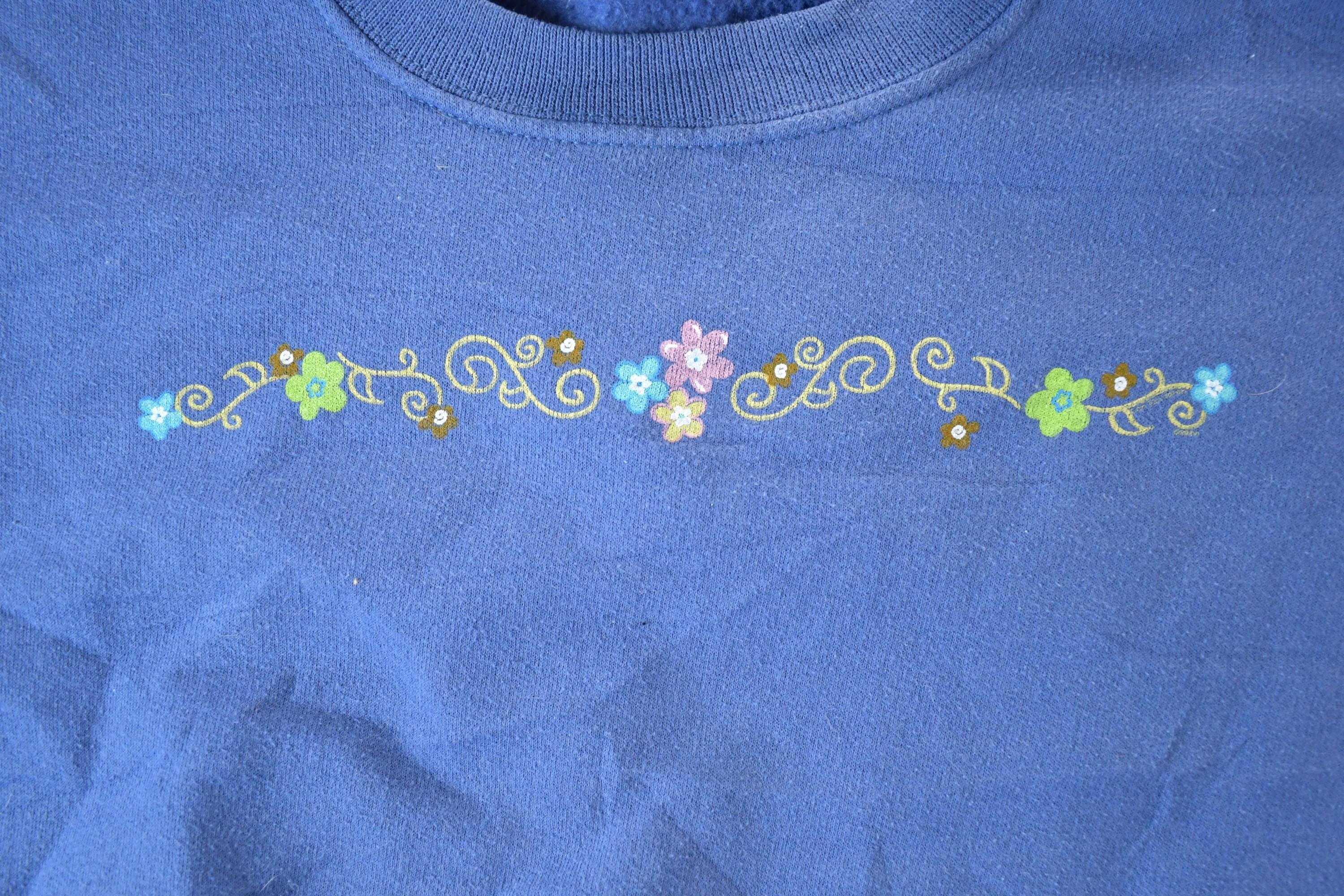 Vintage 1990s Artisans Mini Floral Print Crewneck