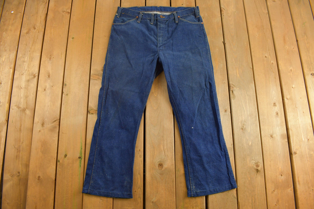 Vintage 1970s Wrangler Dark Wash Denim Jeans 36 x 27