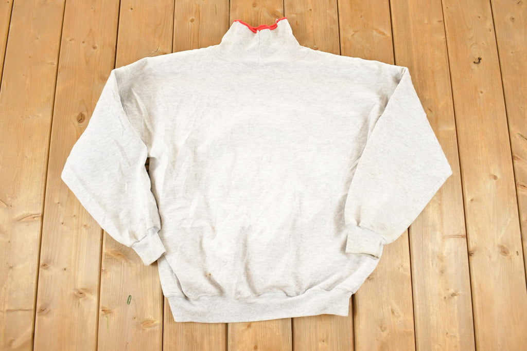 Vintage 1990s Wisconsin Souvenir Destination Turtleneck Sweatshirt Men's M