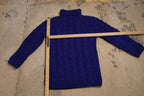 Vintage 1990s Cable Knit Turtleneck Knit Sweater