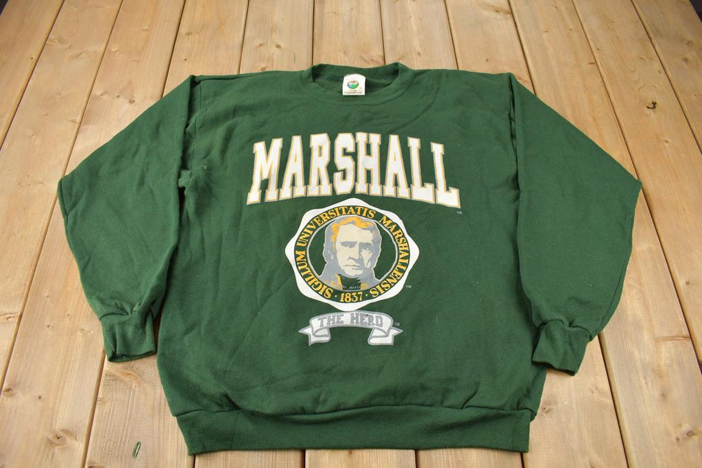Vintage 1990s Marshall University Thundering Herd Collegiate Crewneck