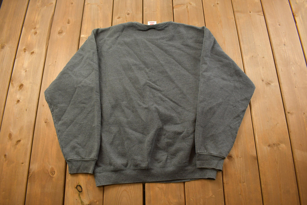 Vintage 1990s Grey Wilson Blank Crewneck Sweatshirt