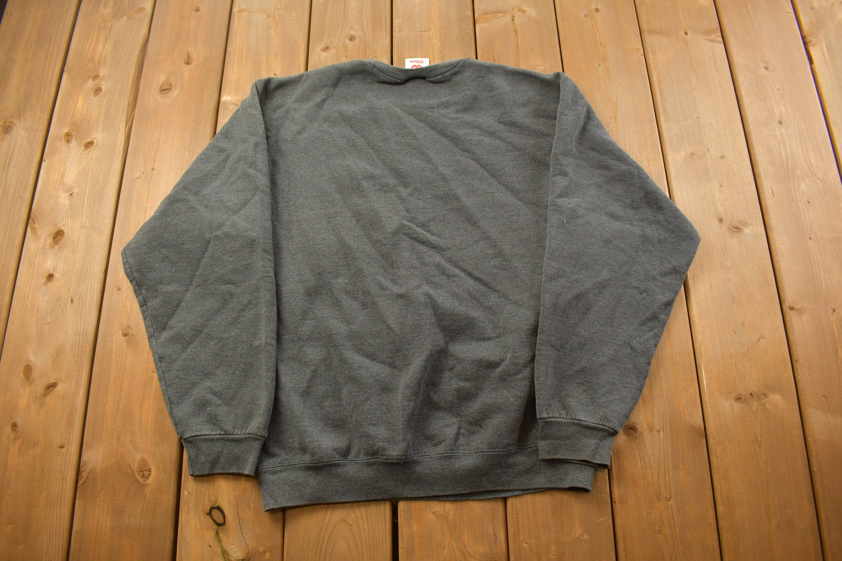 Vintage 1990s Grey Wilson Blank Crewneck Sweatshirt
