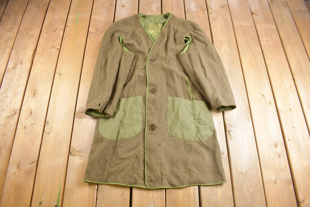 Vintage 1950s Military Overcoat Liner