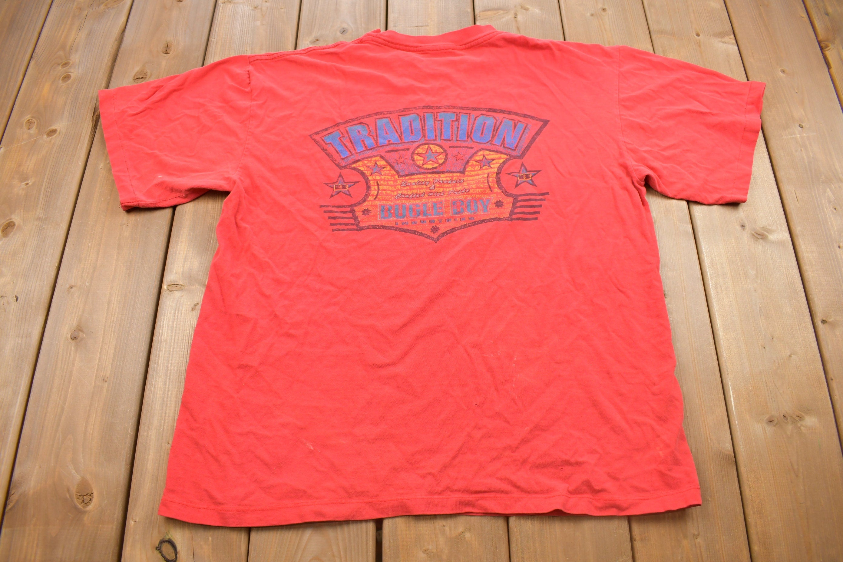 Vintage 1990s Bugle Boy Graphic T Shirt