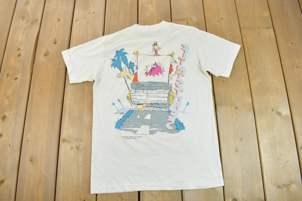 Vintage 1985 The Flintstones Double Sided Cartoon Promo T-Shirt