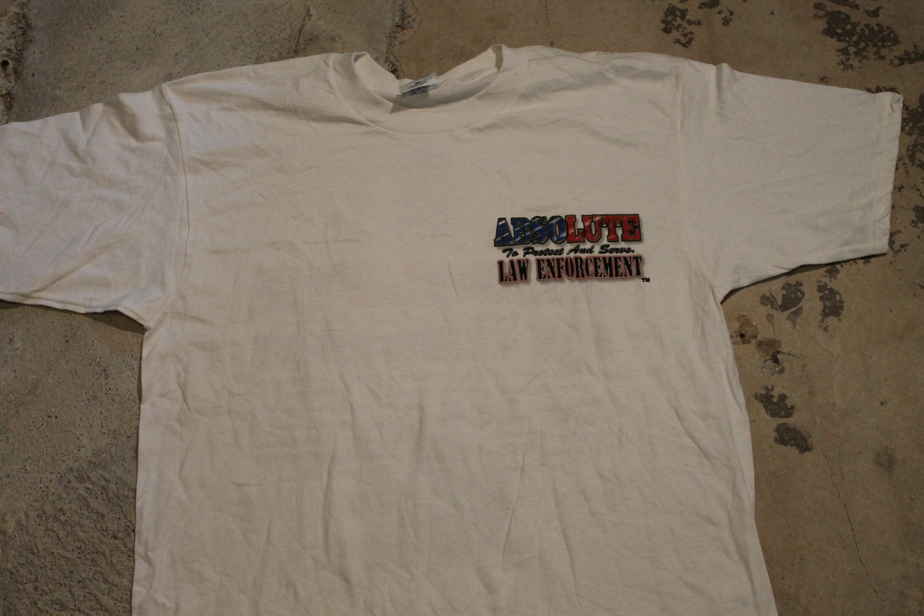 Vintage 1994 Absolute Law Enforcement Graphic T Shirt