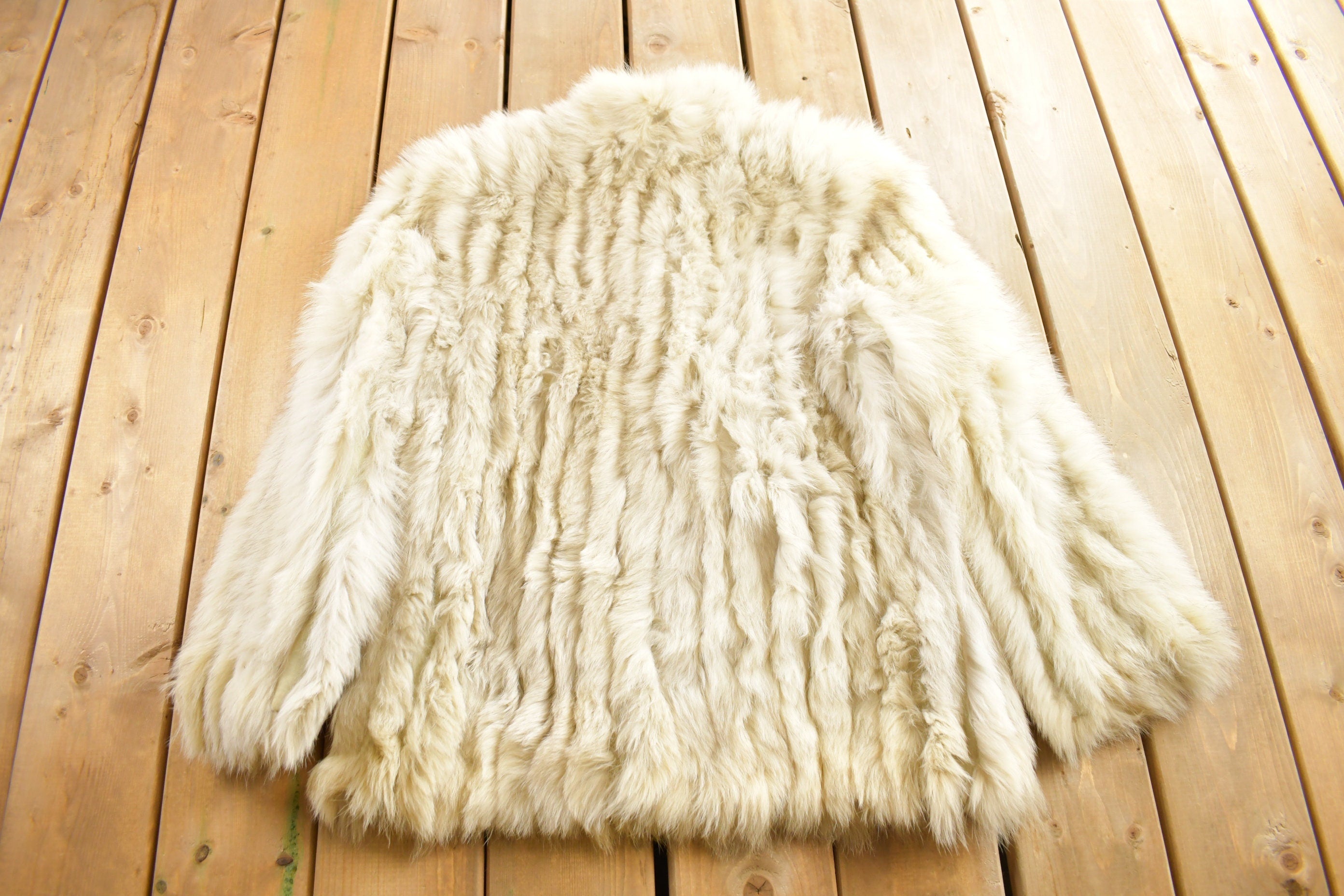 Vintage 1970s London Label Silver Fox Fur Coat