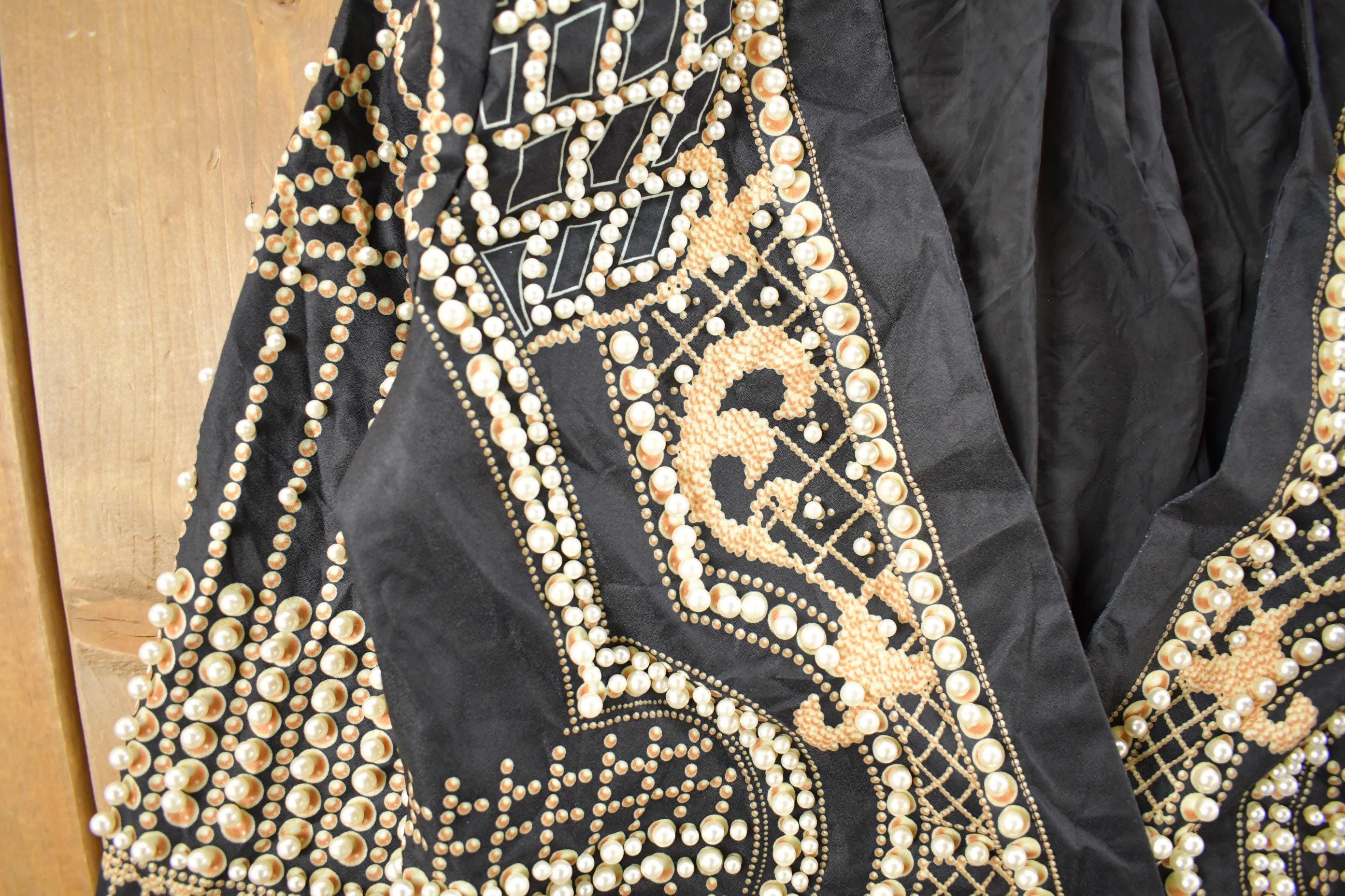 Vintage 1980s Pearls Beaded Jacket Women's XL