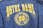 Vintage 1990s Notre Dame University Fighting Irish Thrashed Crewneck Sweatshirt Men's 2XL / NCAA College Spellout Sweater / Made in USA