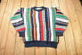 Vintage 1990s 3D Cable Knit Cotton Traders Sweater