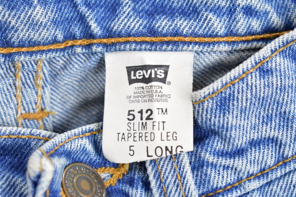 Vintage 1990s Levi's 512 Red Tab Jeans Size 25 x 33