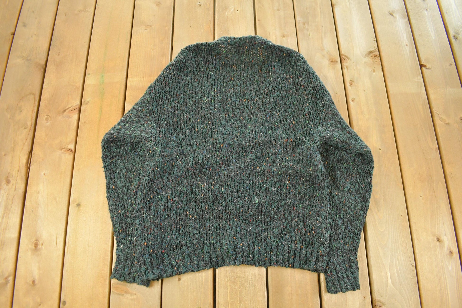 Vintage 1990s Boundary Waters Knit Cardigan Sweater Men's Large