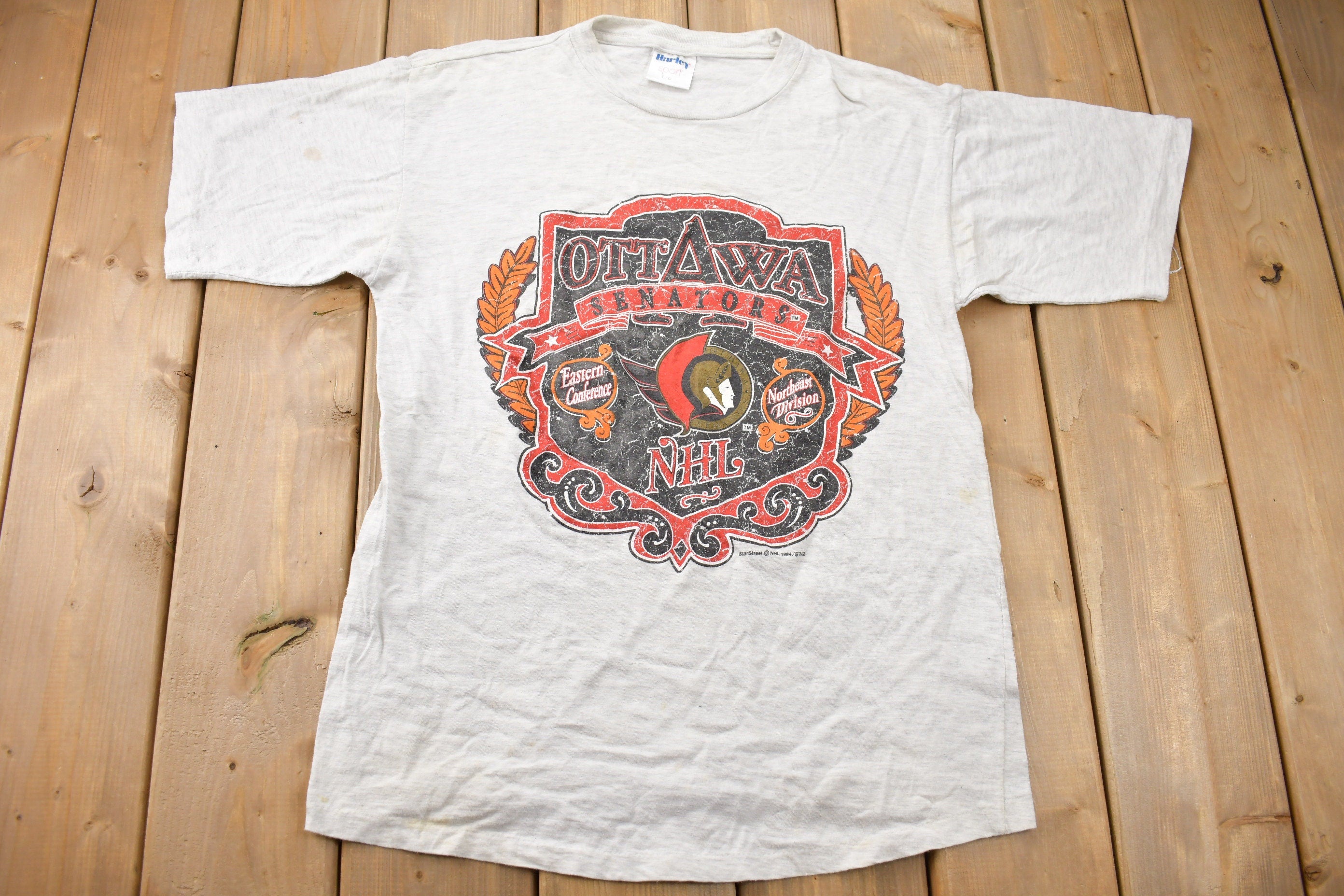 Vintage 1994 Ottawa Senators NHL Single Stitch T Shirt