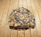 Vintage 1990s Ranger Forest Camouflage Zip Up Jacket