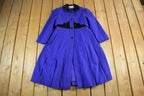 Vintage 1980s Rothschild Wool Princess Dress Coat Women's 12