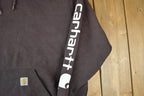 Y2K Vintage Distressed Brown Carhartt Hoodie Sweatshirt