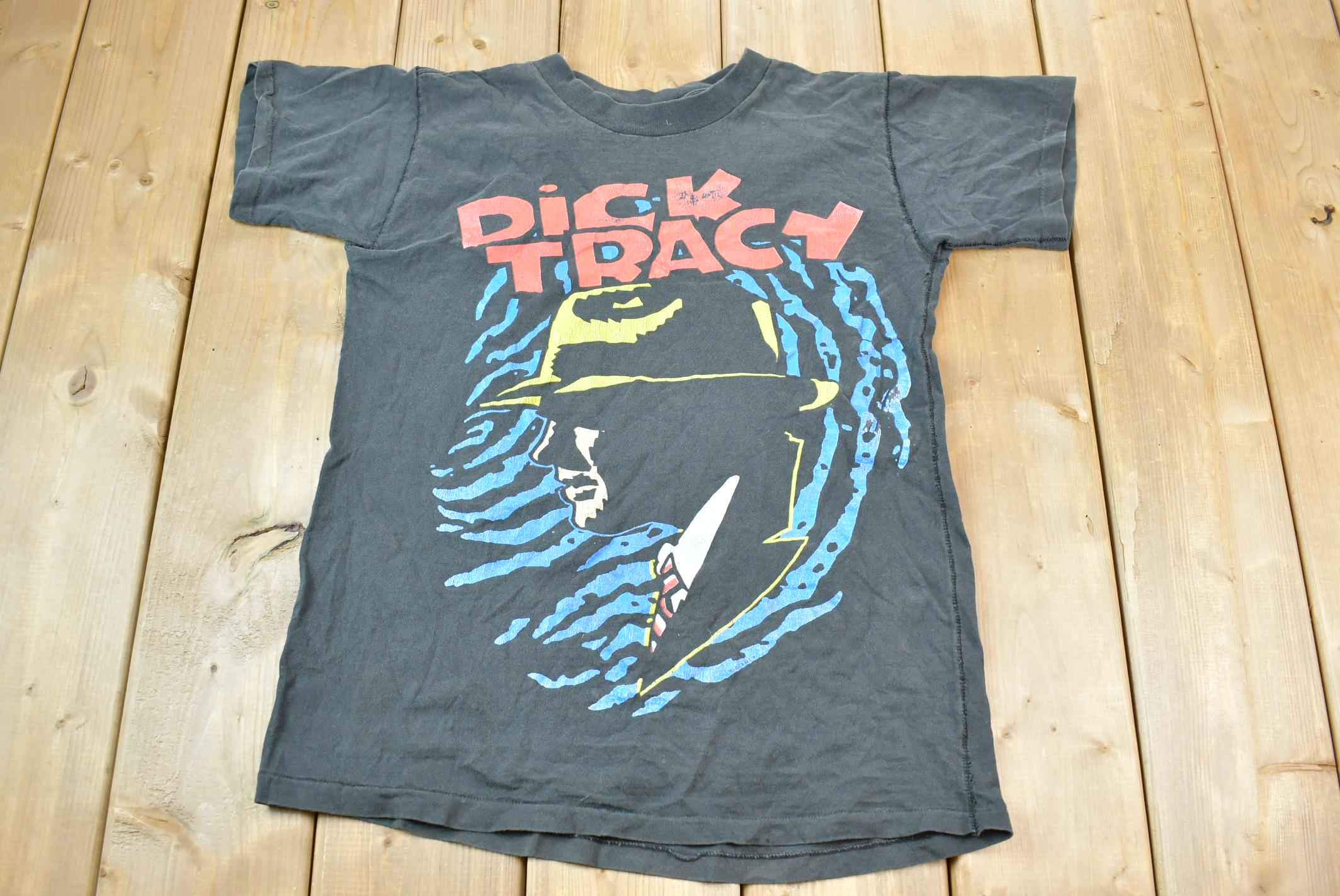Vintage 1980s Dick Tracy Graphic T Shirt