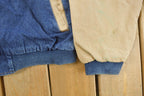 Vintage 1990s Goodyear Denim Varsity Jacket Men's L /