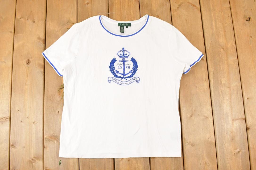 Vintage Y2K Lauren Ralph Lauren Souvenir Yachting T-Shirt Women's M