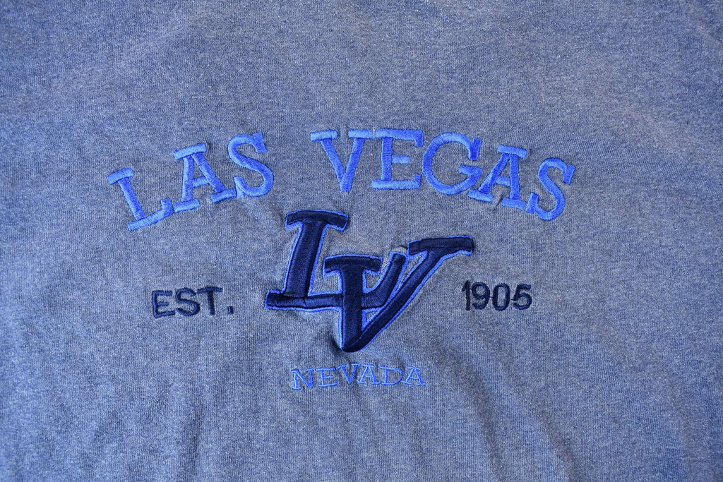 Vintage 1990s Las Vegas Nevada Est. 1905 Souvenir Embroidered Travel T-Shirt
