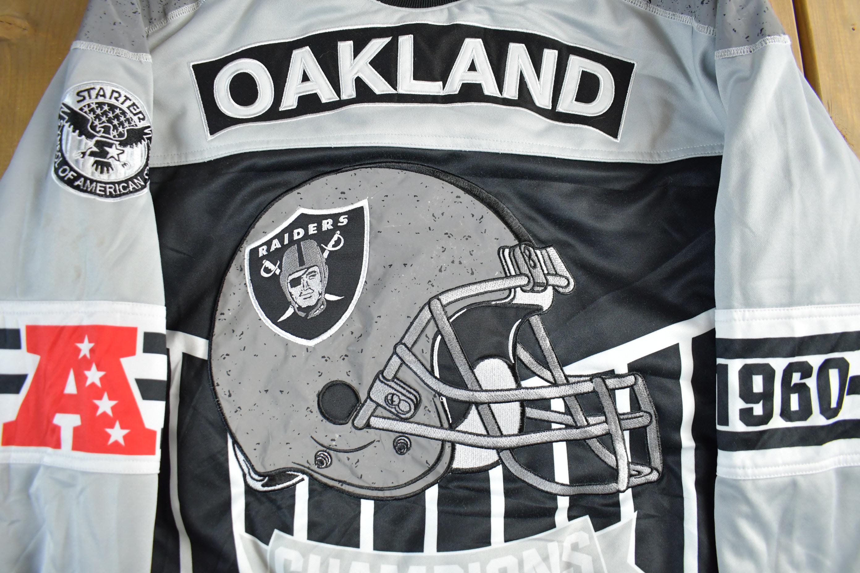 Vintage 2000s Oakland Raiders Pullover Crewneck Men's Large