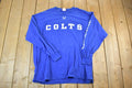 Vintage 1990s Indianapolis Colts NFL Graphic Long Sleeve T-Shirt Made In USA