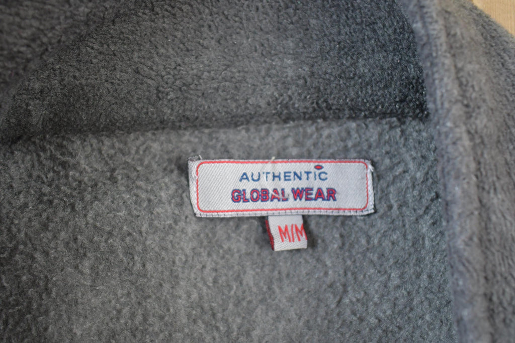 Vintage 1990s Wolfpack All Over Print Fleece Zip Up Sweater
