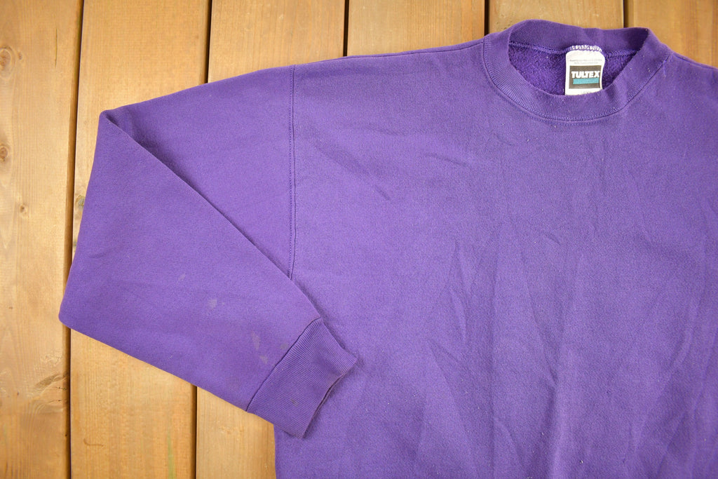 Vintage 1990s Blank Purple Crewneck Sweatshirt