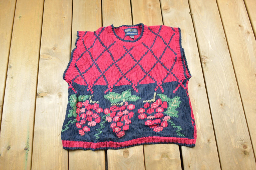 Vintage 1980s Knit Wool Sweater Vest