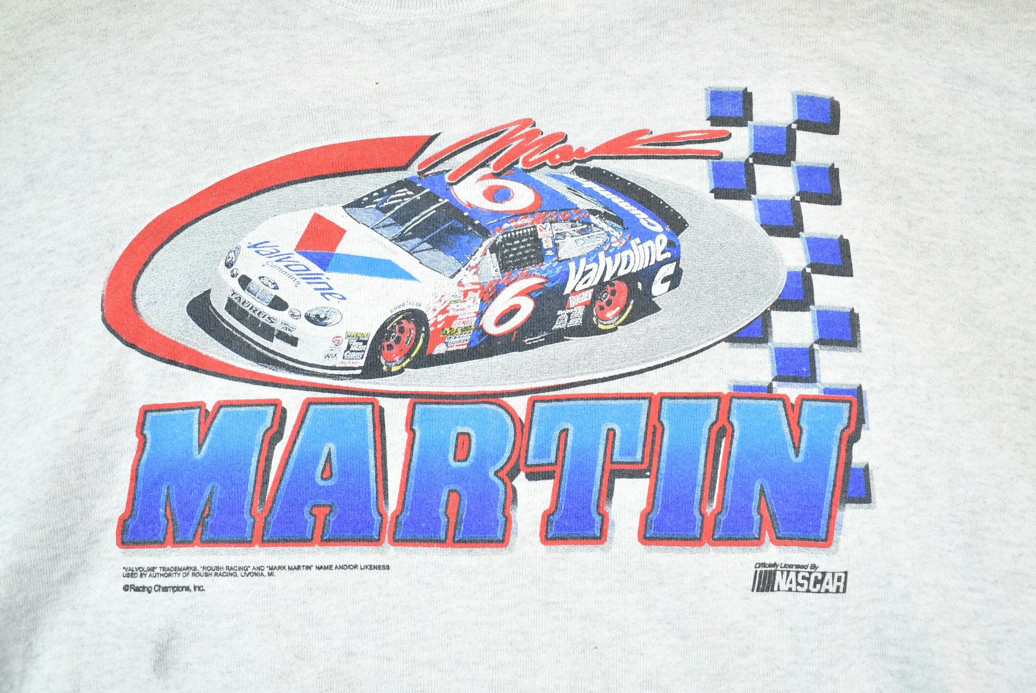 Vintage 1990s Mark Martin Nascar Valvoline Crewneck Sweatshirt