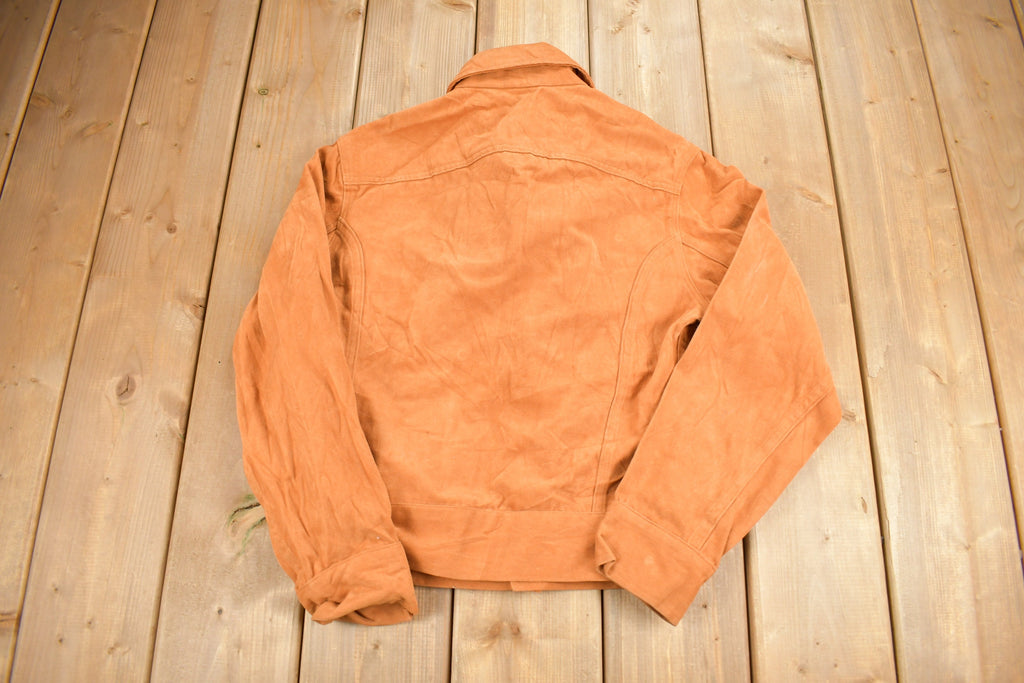 Vintage 1960s Male Burnt Orange Shacket Button Up