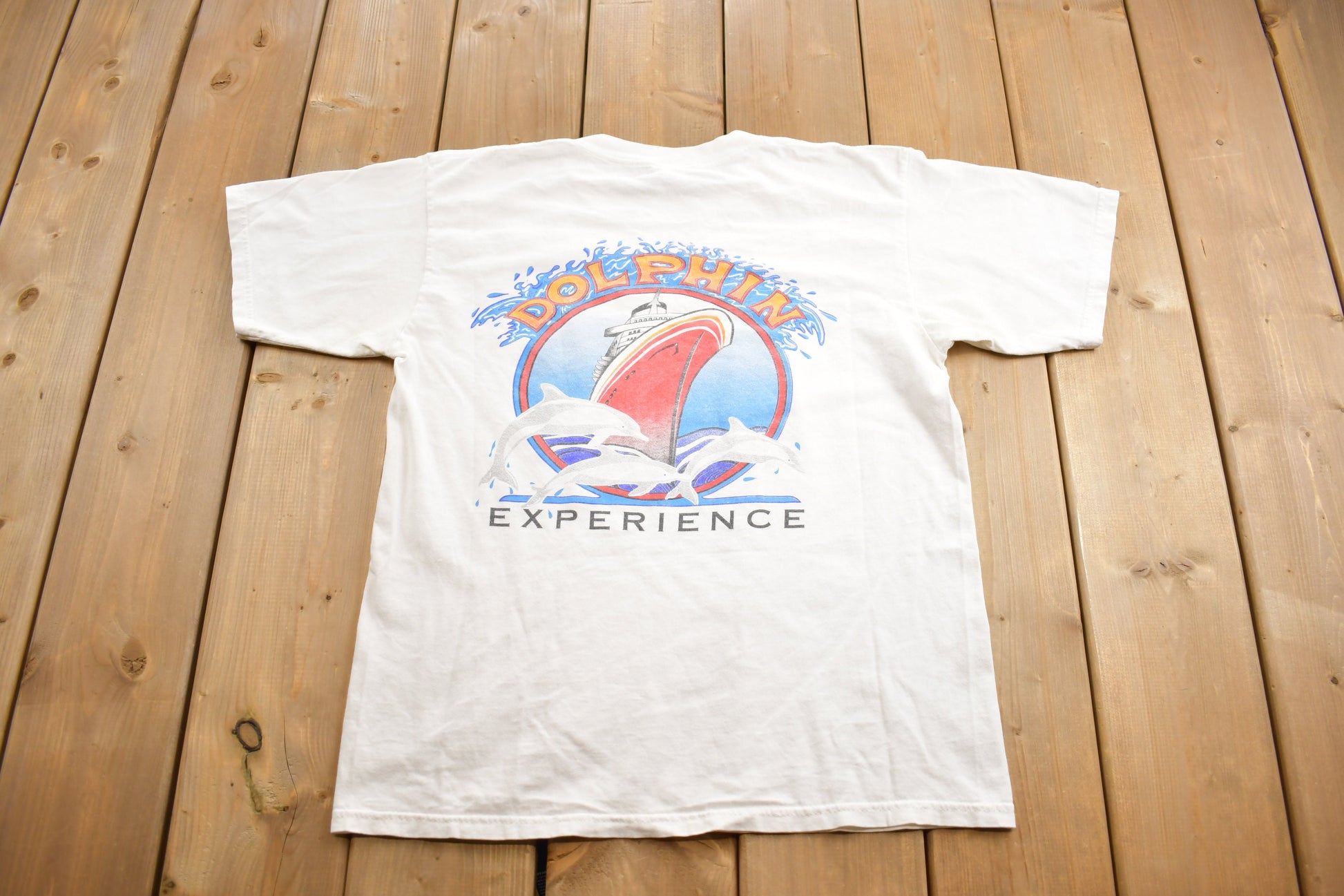 Vintage 1990s 'Big Red Boat' Cruise Line Souvenir T Shirt / Streetwear / Made In USA / Vacation Tee / Travel T Shirt / Tourist /