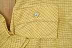 Vintage 1970s Bobbie Brooks Striped Yellow Button Up Shirt