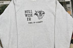 Vintage 1990s Bull Wiser King Of Steers Raglan Graphic Crewneck